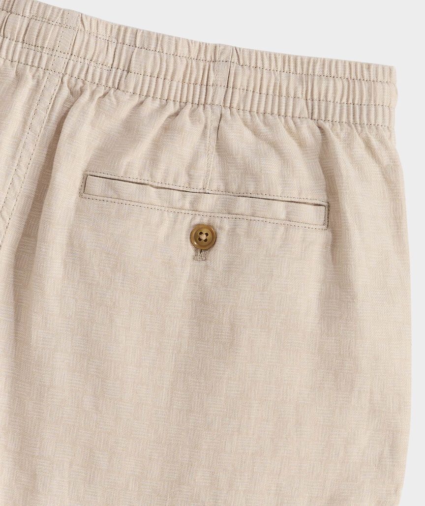 Vineyard Vines Mens 7" Surfside Pull-On Linen Shorts
