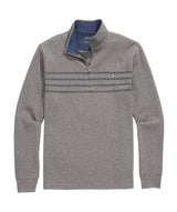 Vineyard Vines Mens Breton Stripe Saltwater Quarter-Zip Long Sleeve Shirt
