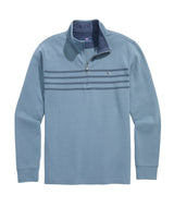 Vineyard Vines Mens Breton Stripe Saltwater Quarter-Zip Long Sleeve Shirt