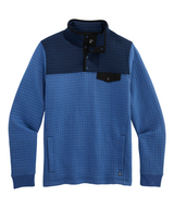 Vineyard Vines Mens Quilted Navigator Colorblock Quarter-Snap Sweater