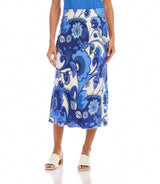 Karen Kane Womens Bias Cut Midi Skirt