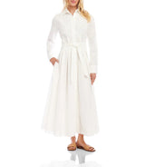 Karen Kane Womens Lace Applique Midi Shirtdress