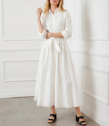 Karen Kane Womens Lace Applique Midi Shirtdress