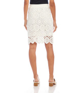 Karen Kane Womens Crochet Skirt
