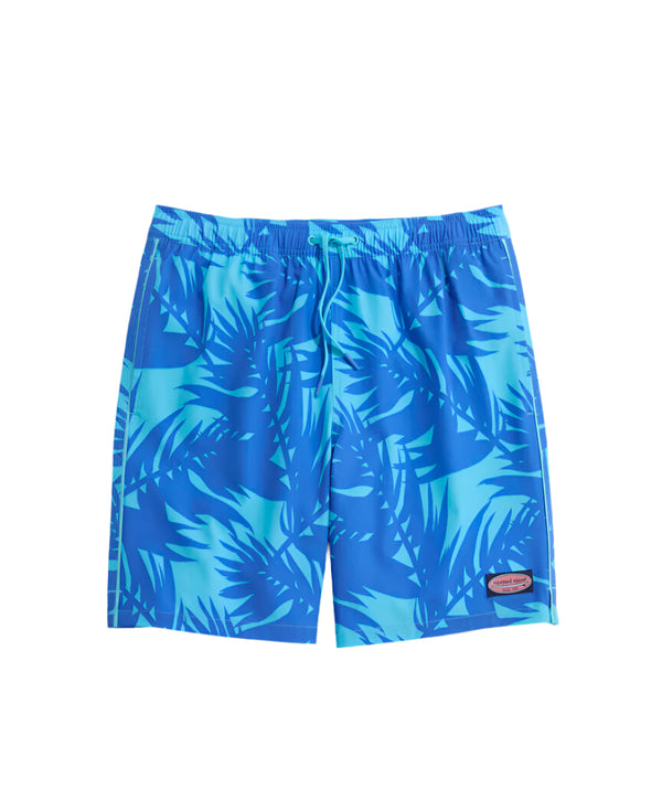 Vineyard Vines Mens 7" Printed Piped Chappy Swim Trunks