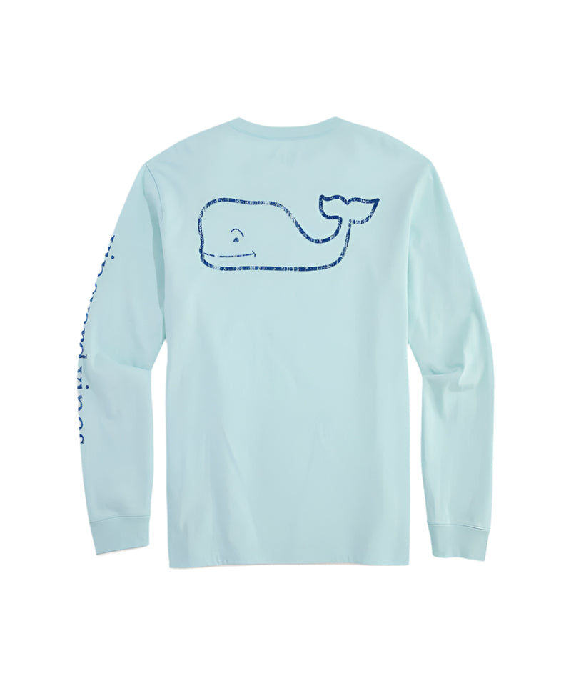 Vineyard Vines Mens Vintage Whale Long-Sleeve Pocket T-Shirt