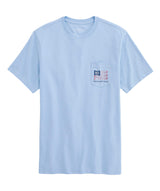 Vineyard Vines Mens Americana Golf Flag Short-Sleeve Pocket T-Shirt