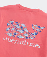 Vineyard Vines Mens Harbour Fish Whale Pocket Short Sleeve T-Shirt