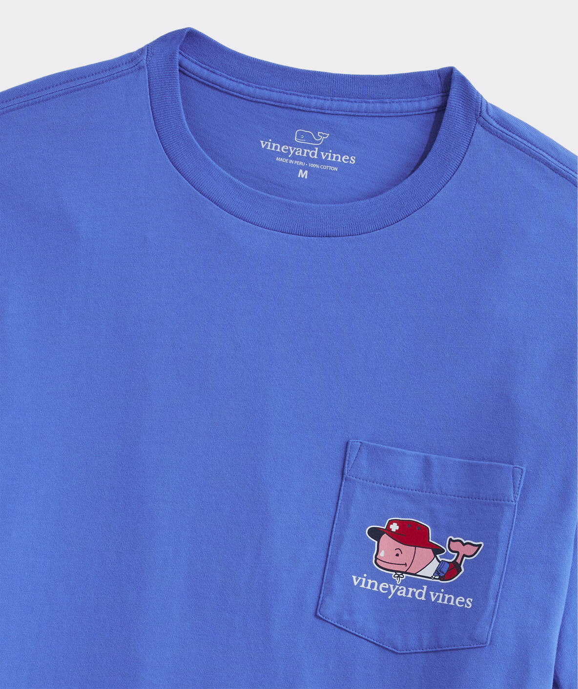 Vineyard Vines Mens Lifeguard Whale Pocket Short Sleeve T-Shirt
