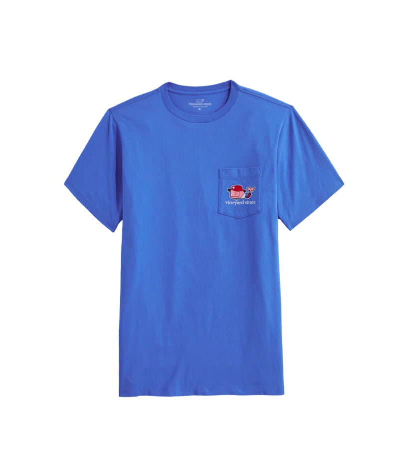 Vineyard Vines Mens Lifeguard Whale Pocket Short Sleeve T-Shirt
