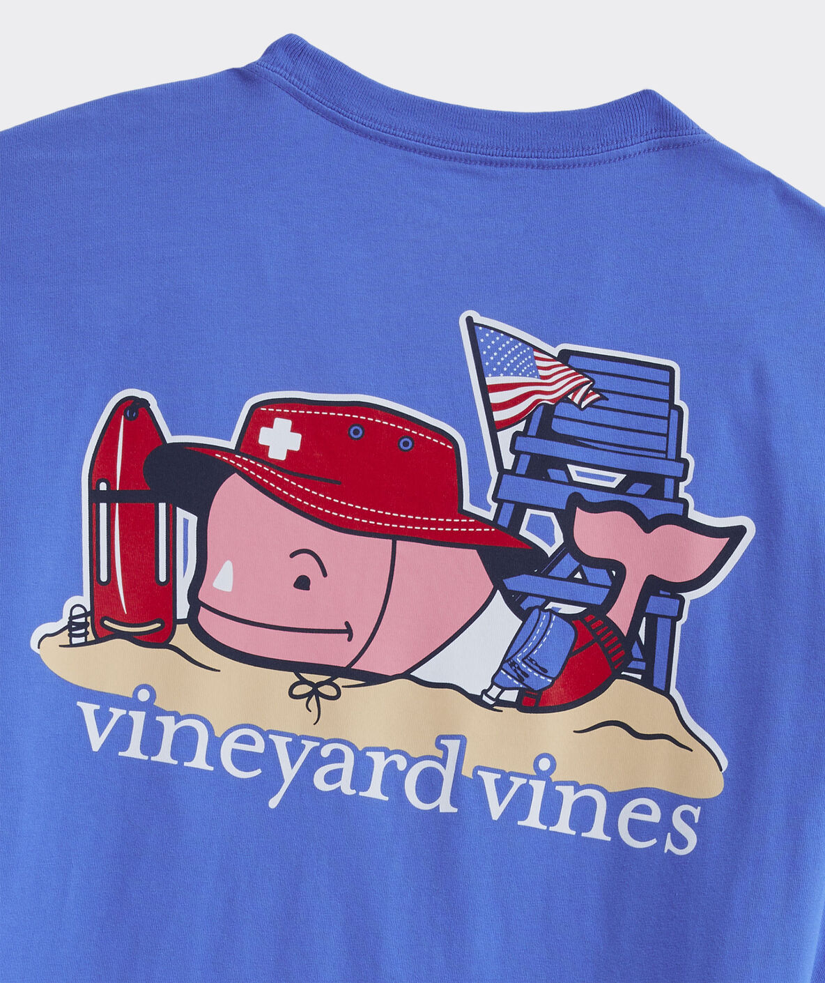 Vineyard Vines Mens Lifeguard Whale Pocket Short Sleeve T-Shirt