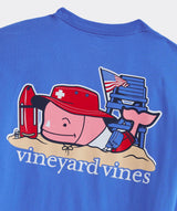Vineyard Vines Mens Lifeguard Whale Pocket Short Sleeve T-Shirt