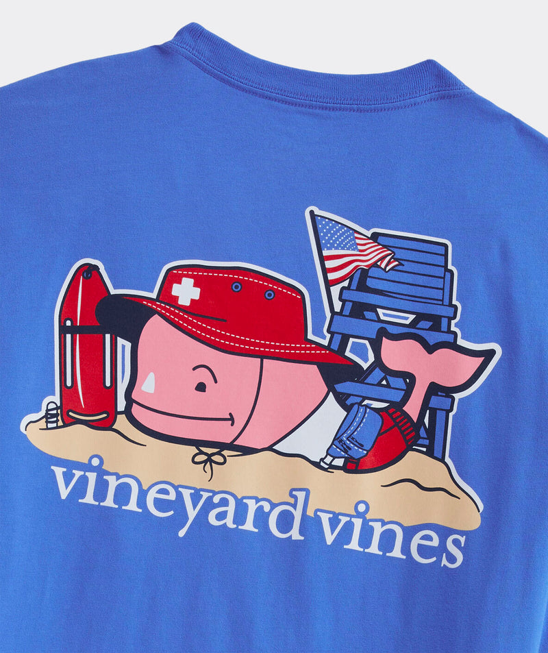 Vineyard Vines Mens Lifeguard Whale Pocket Short Sleeve T-Shirt