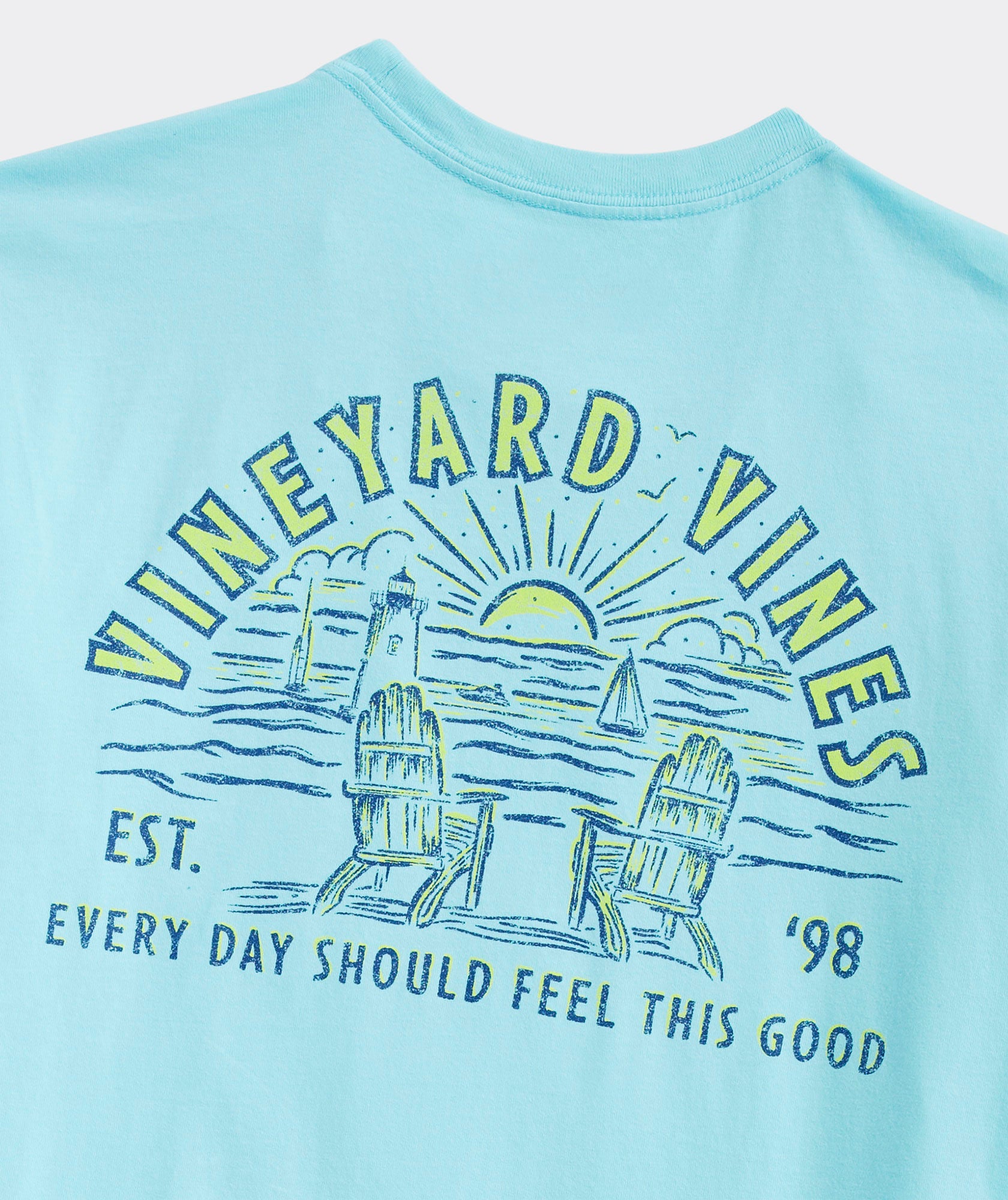 Vineyard Vines Mens Adirondack Lighthouse Long Sleeve T-Shirt