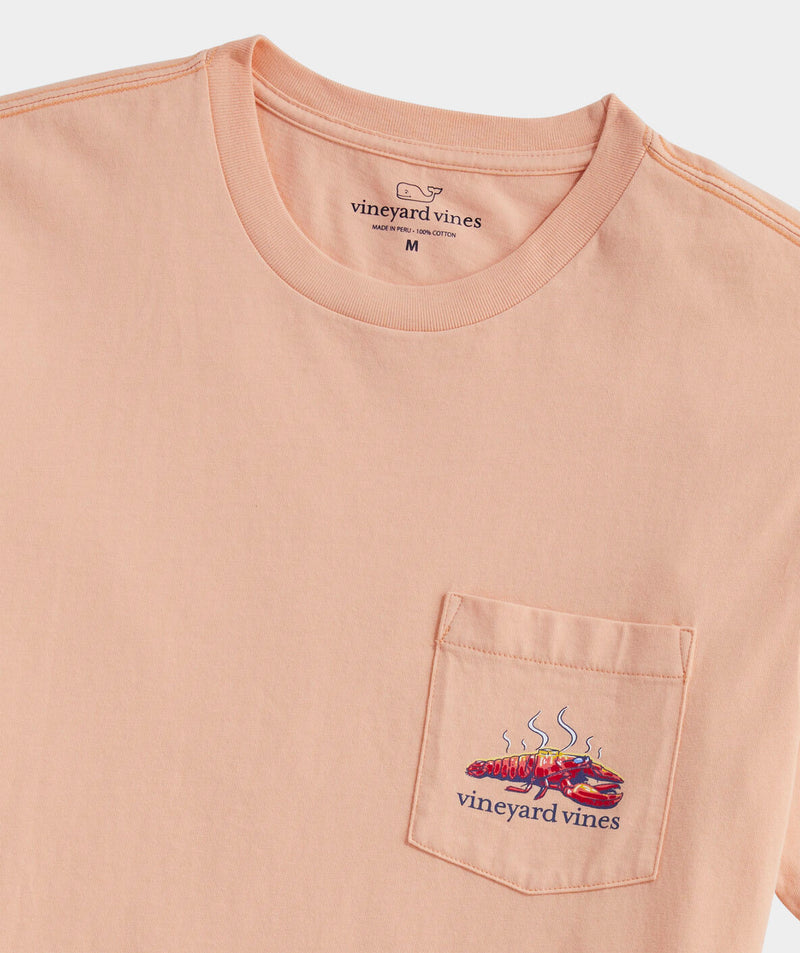 Vineyard Vines Mens Lobster Bake Pocket Short Sleeve T-Shirt