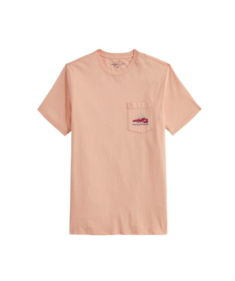 Vineyard Vines Mens Lobster Bake Pocket Short Sleeve T-Shirt