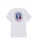 Vineyard Vines Mens USA Flag Mountain Dog Pocket Short Sleeve T-Shirt