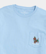 Vineyard Vines Mens Oktoberfest Wiener Dog Long Sleeve Pocket T-Shirt