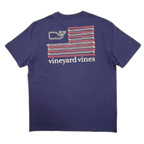 Vineyard Vines Mens Rope Flag Short Sleeve T-Shirt