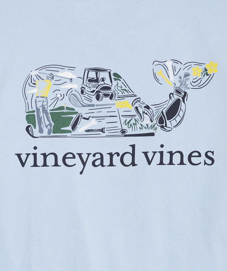 Vineyard Vines Mens Golf Icons Whale Short Sleeve T-Shirt