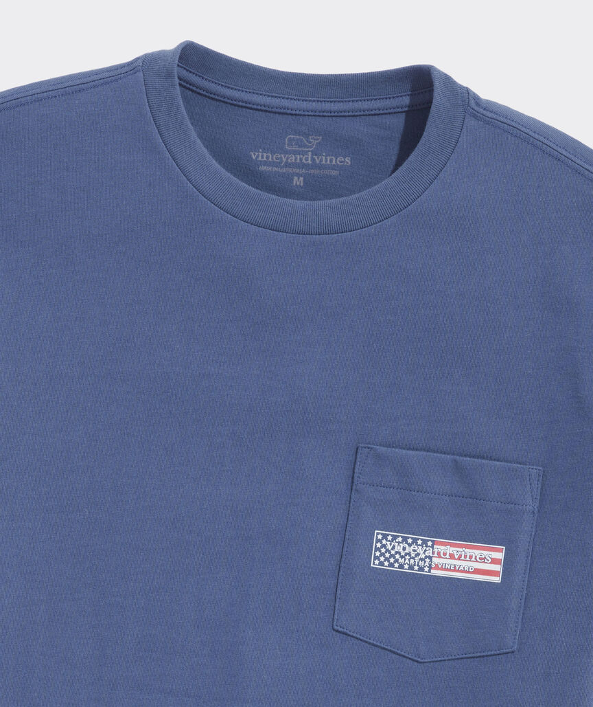 Vineyard Vines Mens USA Logo Box Short Sleeve T-Shirt