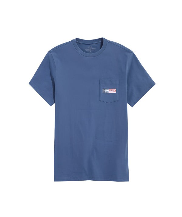 Vineyard Vines Mens USA Logo Box Short Sleeve T-Shirt