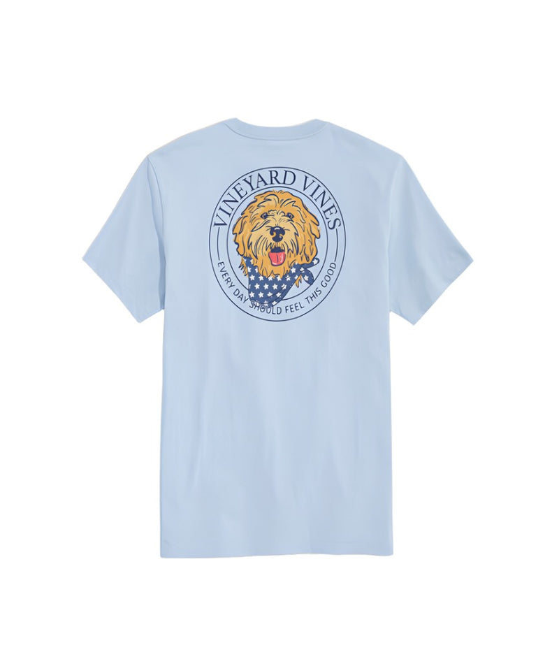 Vineyard Vines Mens Patriotic Pup Short Sleeve T-Shirt