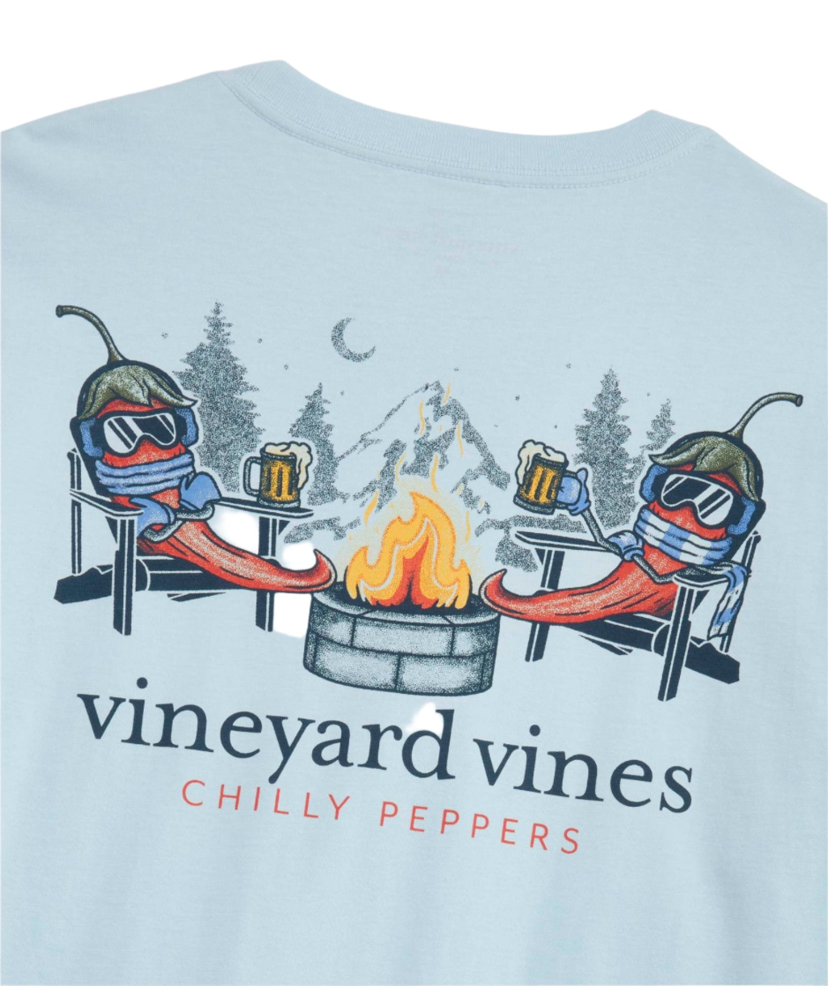 Vineyard Vines Chilly Peppers Long Sleeve Pocket T-Shirt