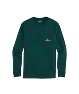 Vineyard Vines Mens Sleigh Dogs Long Sleeve Pocket T-Shirt