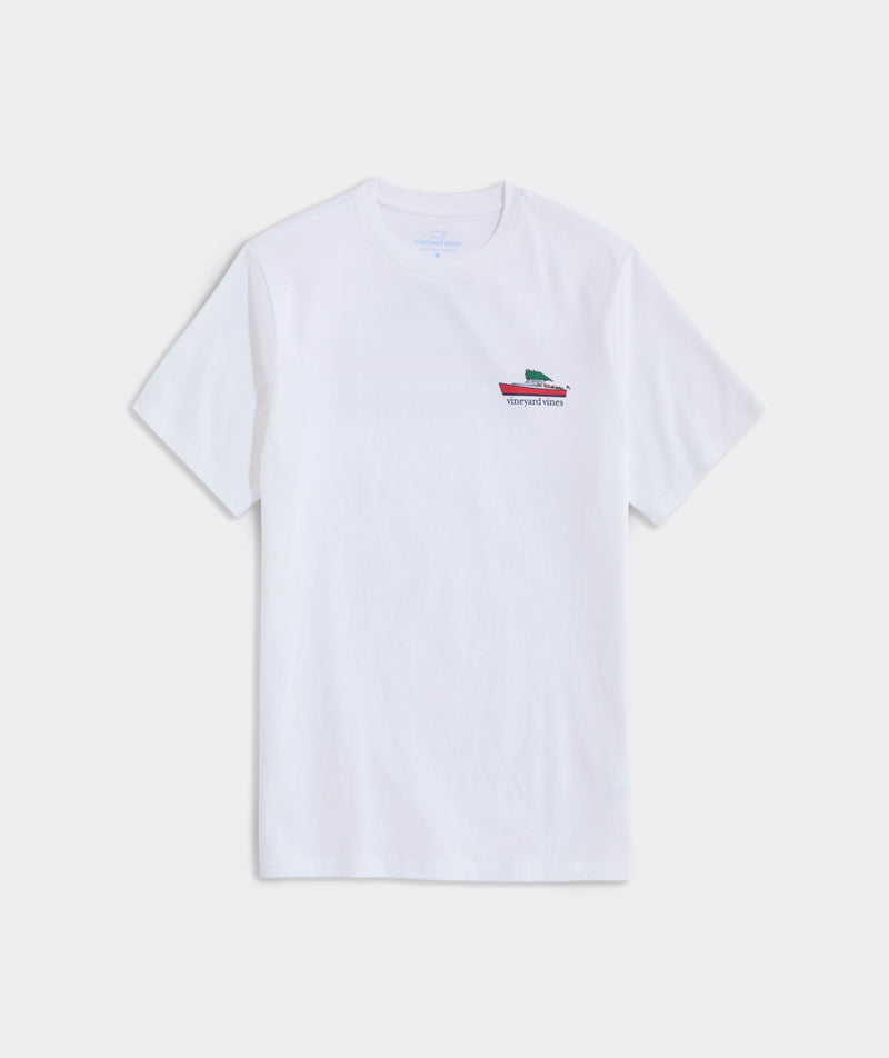 Vineyard Vines Mens Santa At Sea Short Sleeve T-Shirt