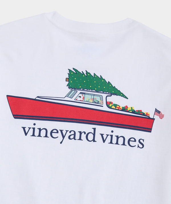 Vineyard Vines Mens Santa At Sea Short Sleeve T-Shirt