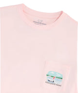 Vineyard Vines Mens Santa Casting Short Sleeve Pocket T-Shirt