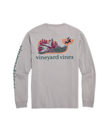 Vineyard Vines Mens Flock of Ducks Whale Long Sleeve T-Shirt