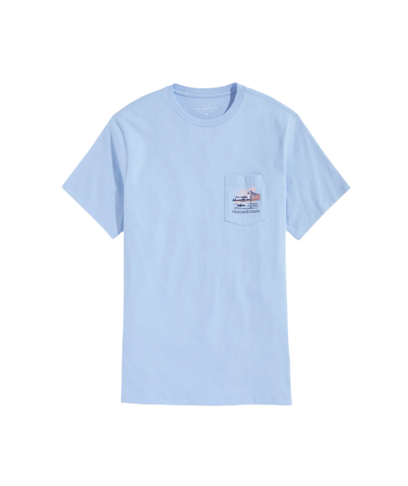 Vineyard Vines Mens Lighthouse Wakes Short Sleeve T-Shirt