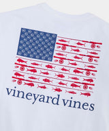 Vineyard Vines Mens USA Reel Flag Short-Sleeve Pocket T-Shirt