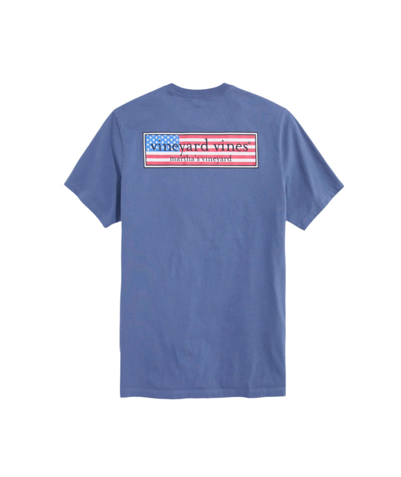 Vineyard Vines Mens Classic USA Logo Short Sleeve T-Shirt