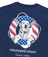 Vineyard Vines Mens USA Dog Life Ring Pocket Short Sleeve T-Shirt