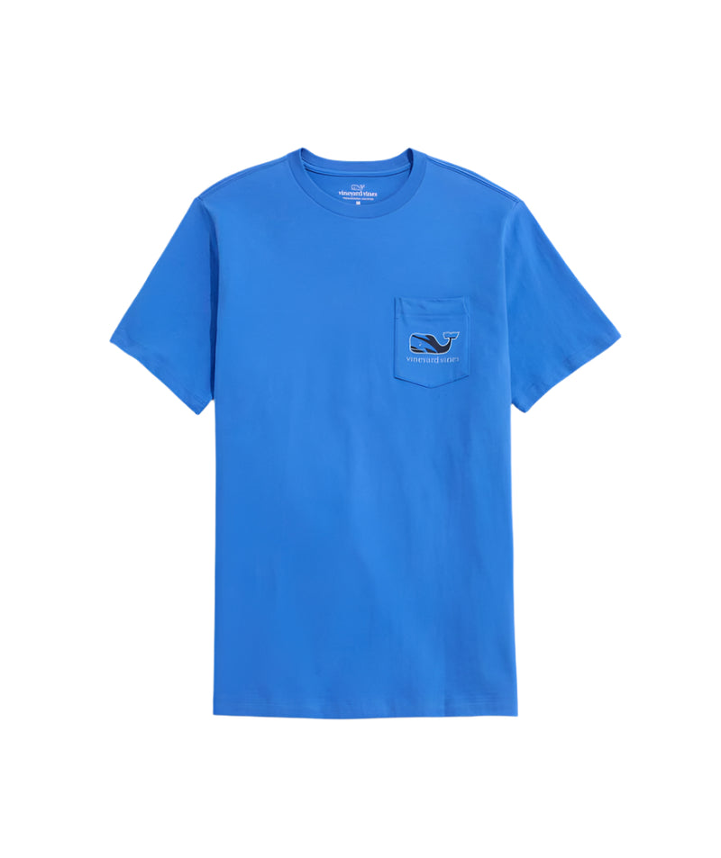 Vineyard Vines Mens Breezy Palms Chappy Whale Short Sleeve Pocket T-Shirt