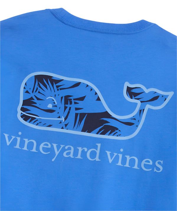 Vineyard Vines Mens Breezy Palms Chappy Whale Short Sleeve Pocket T-Shirt