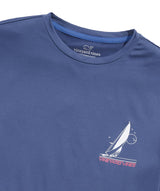 Vineyard Vines Mens Retro Sailboat Short-Sleeve Performance Harbor T-Shirt