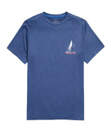 Vineyard Vines Mens Retro Sailboat Short-Sleeve Performance Harbor T-Shirt
