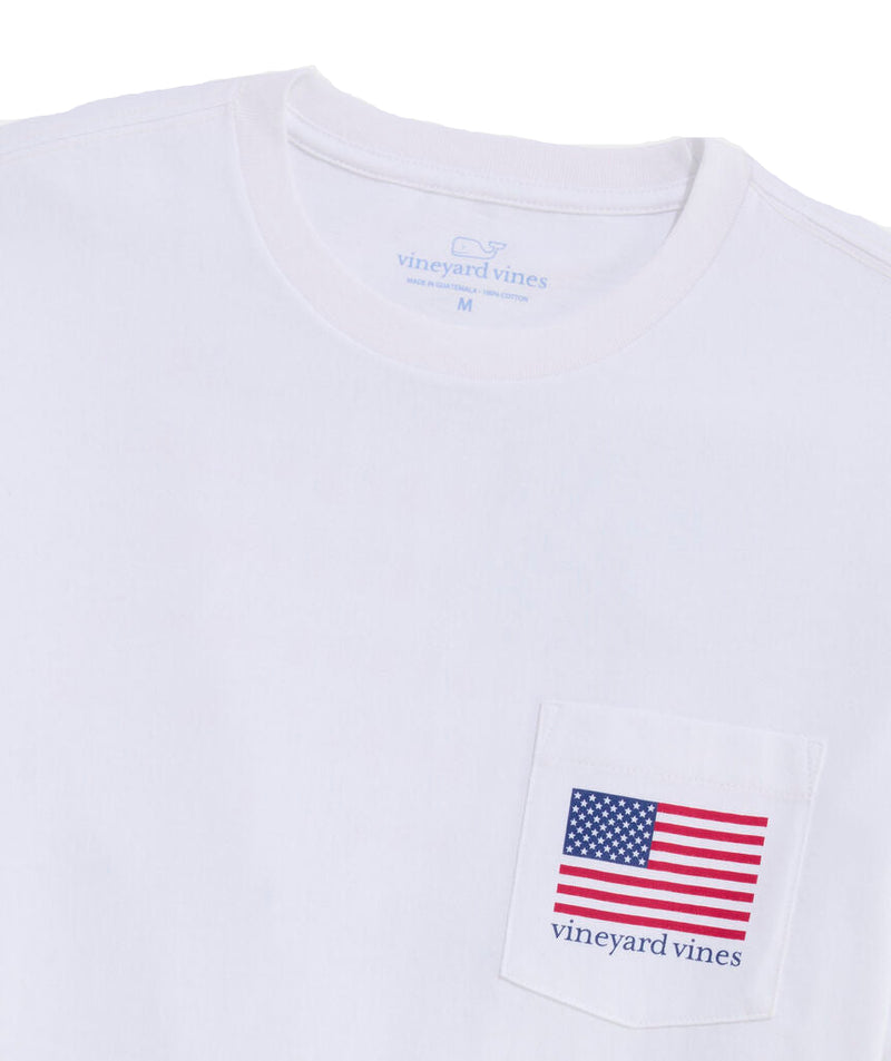 Vineyard Vines Mens Beer Pong Flag Long-Sleeve Pocket T-Shirt