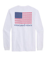 Vineyard Vines Mens Beer Pong Flag Long-Sleeve Pocket T-Shirt