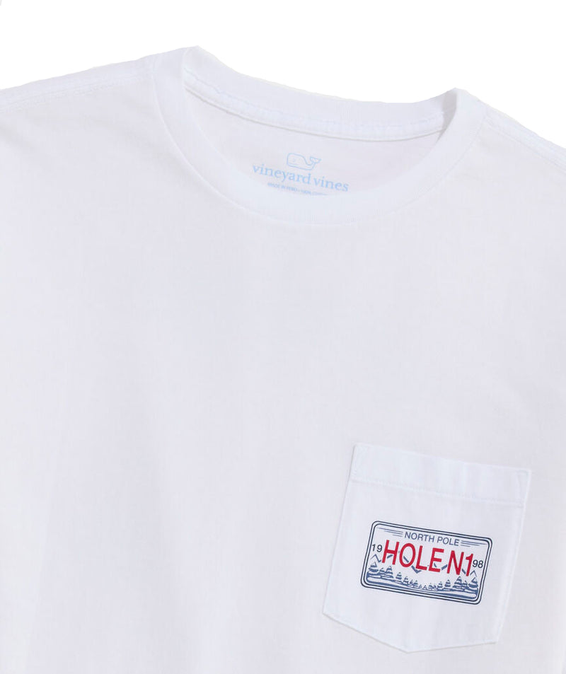 Vineyard Vines Mens Best Christmas By Par Long-Sleeve Pocket T-Shirt