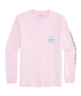 Vineyard Vines Mens Painted Sportfisher Scenic Long-Sleeve Pocket T-Shirt