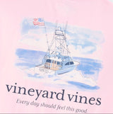 Vineyard Vines Mens Painted Sportfisher Scenic Long-Sleeve Pocket T-Shirt