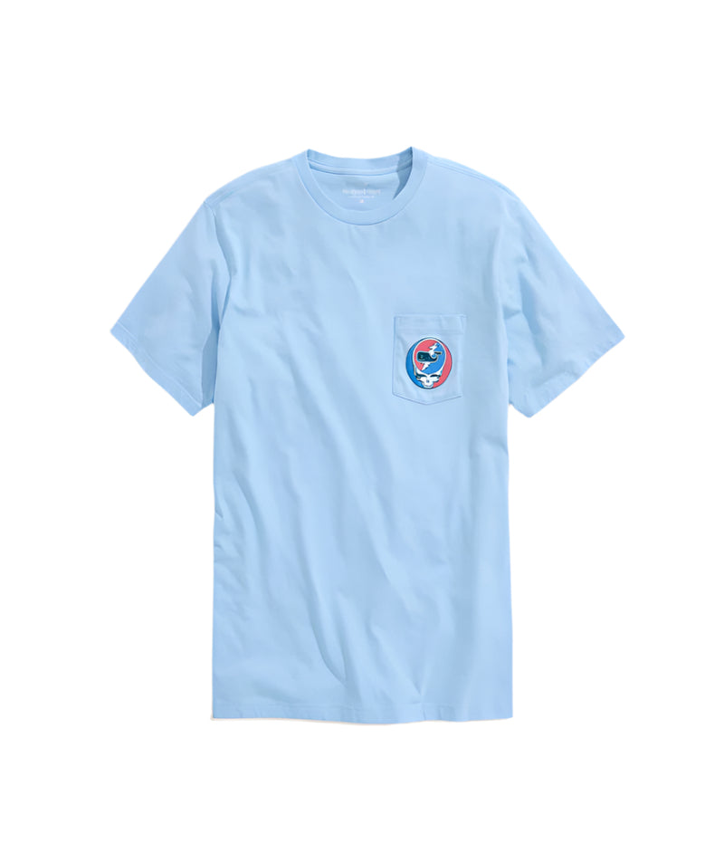 Vineyard Vines X Grateful Dead Mens EDSFTG Pocket Short Sleeve T-Shirt