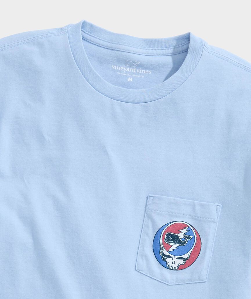 Vineyard Vines X Grateful Dead Mens EDSFTG Pocket Short Sleeve T-Shirt