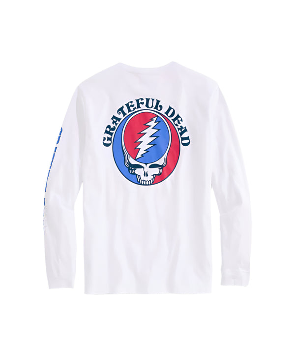 Vineyard Vines X Grateful Dead Mens Stealie Pocket Long Sleeve T-Shirt