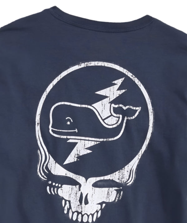 Vineyard Vines X Grateful Dead Mens Stealie and Whale Pocket Long Sleeve T-Shirt